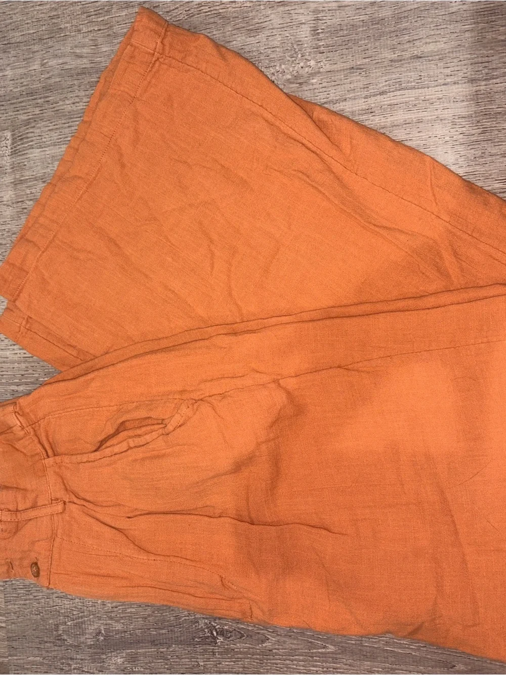 Billabong Rust Orange Cropped Top and High Waisted Pants Matching set